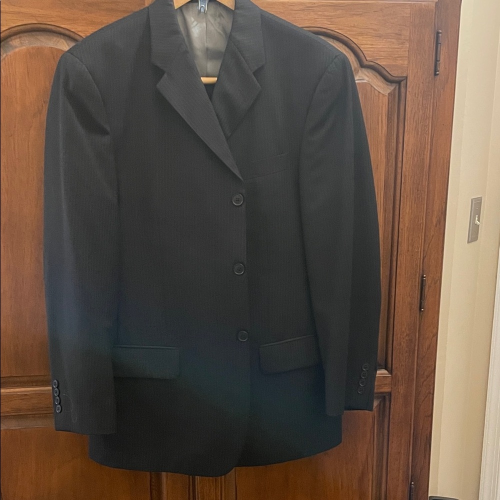 Axcess Black Pin Men's Suit Jacket and Pants